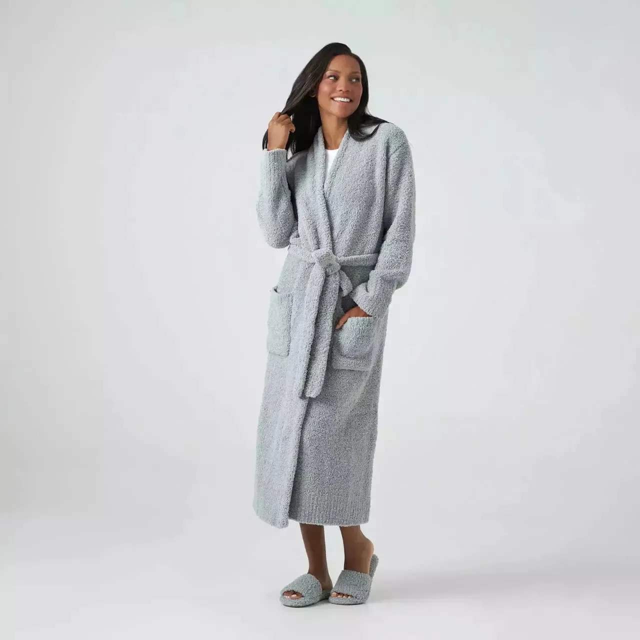 Kashwere Ultra Soft Hampton Robe Available In Stone, Malt, Creme &  Navy