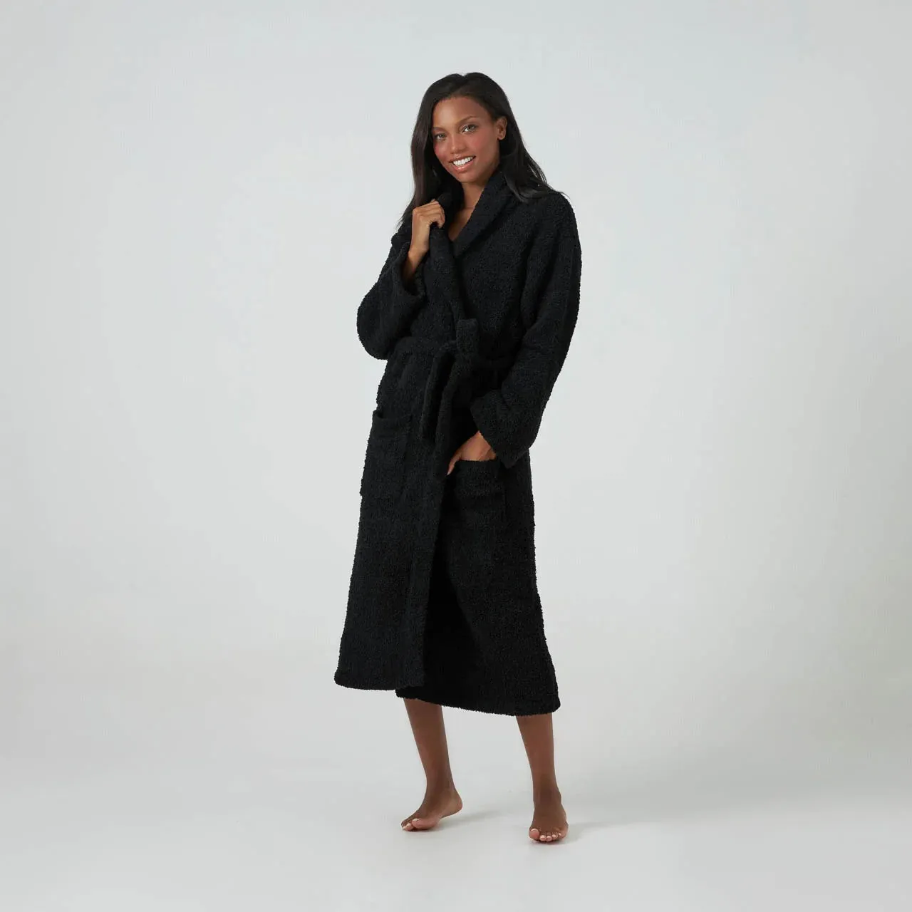 Kashwere Ultra Soft Signature Shawl Collar Robe Available In White, Crème, Navy, Soapstone, Iris, Pink, Walnut, Ice Blue, Slate & Black ~ LAST CHANCE SALE ~ LIMITED QUANTITIES
