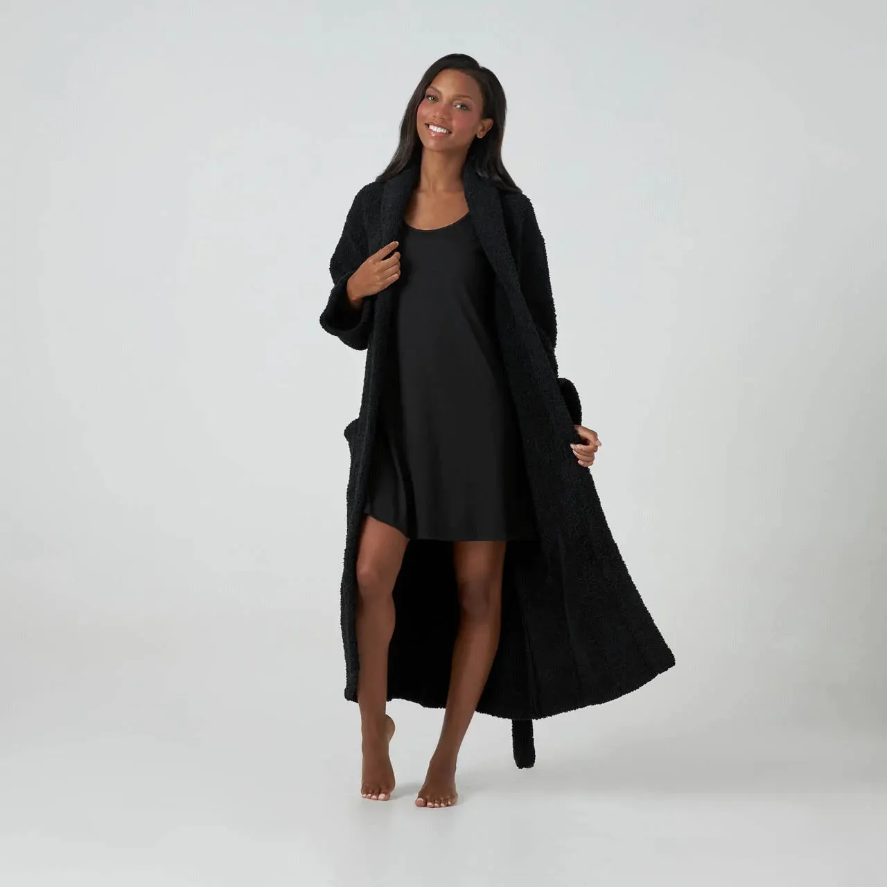 Kashwere Ultra Soft Signature Shawl Collar Robe Available In White, Crème, Navy, Soapstone, Iris, Pink, Walnut, Ice Blue, Slate & Black ~ LAST CHANCE SALE ~ LIMITED QUANTITIES