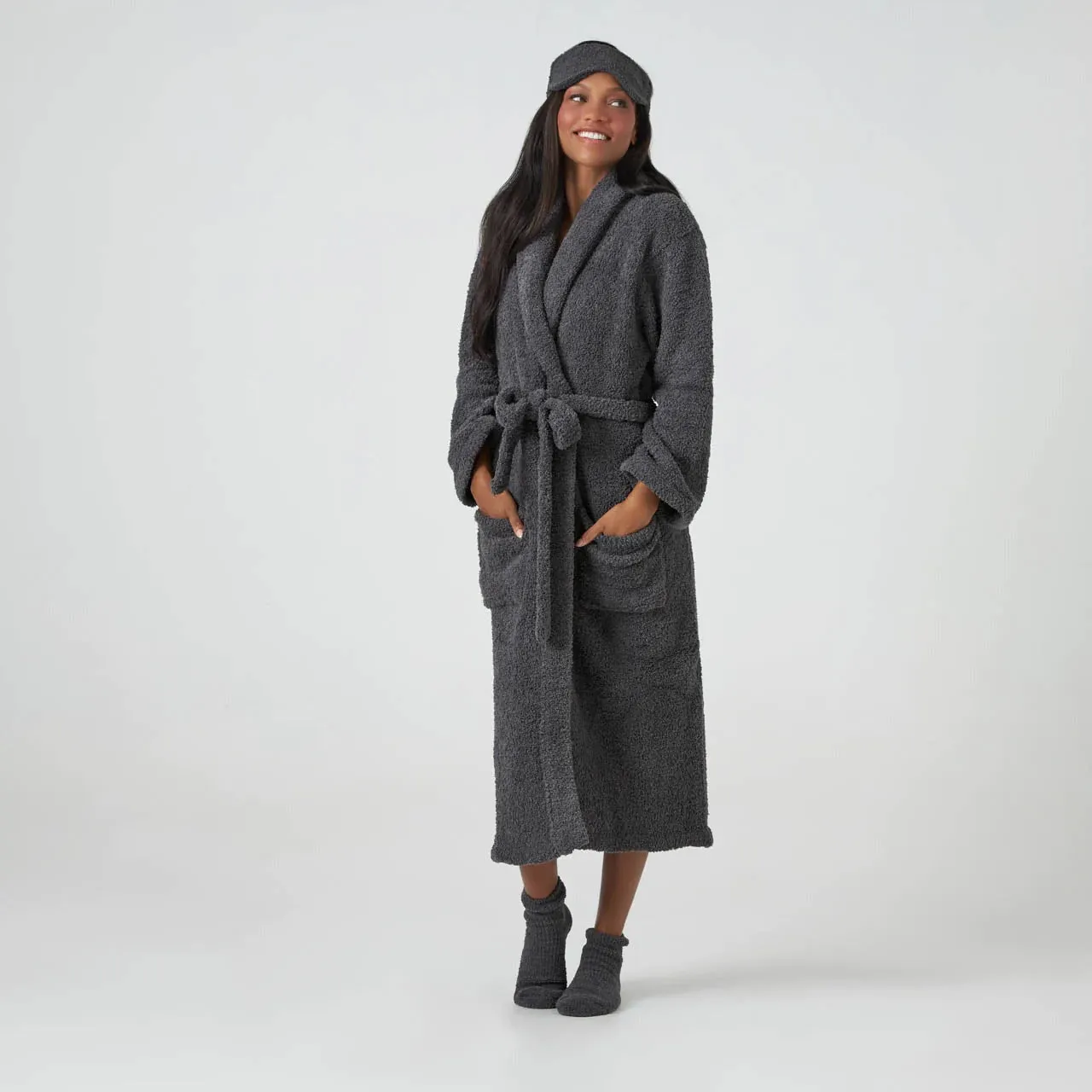 Kashwere Ultra Soft Signature Shawl Collar Robe Available In White, Crème, Navy, Soapstone, Iris, Pink, Walnut, Ice Blue, Slate & Black ~ LAST CHANCE SALE ~ LIMITED QUANTITIES