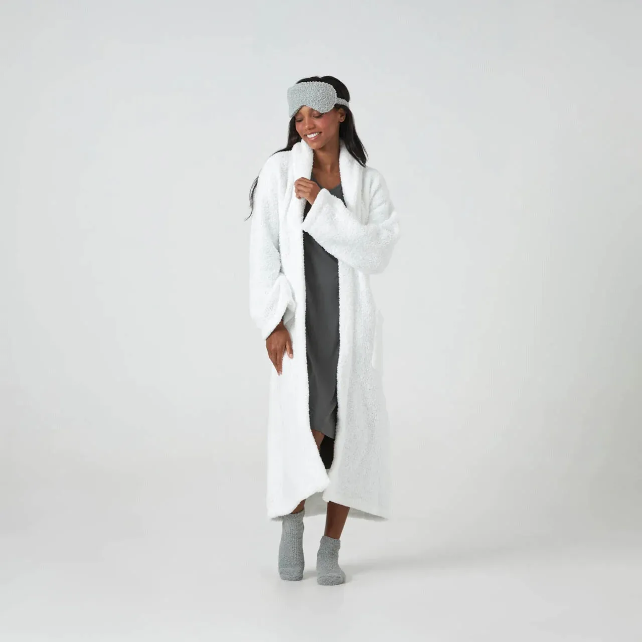 Kashwere Ultra Soft Signature Shawl Collar Robe Available In White, Crème, Navy, Soapstone, Iris, Pink, Walnut, Ice Blue, Slate & Black ~ LAST CHANCE SALE ~ LIMITED QUANTITIES