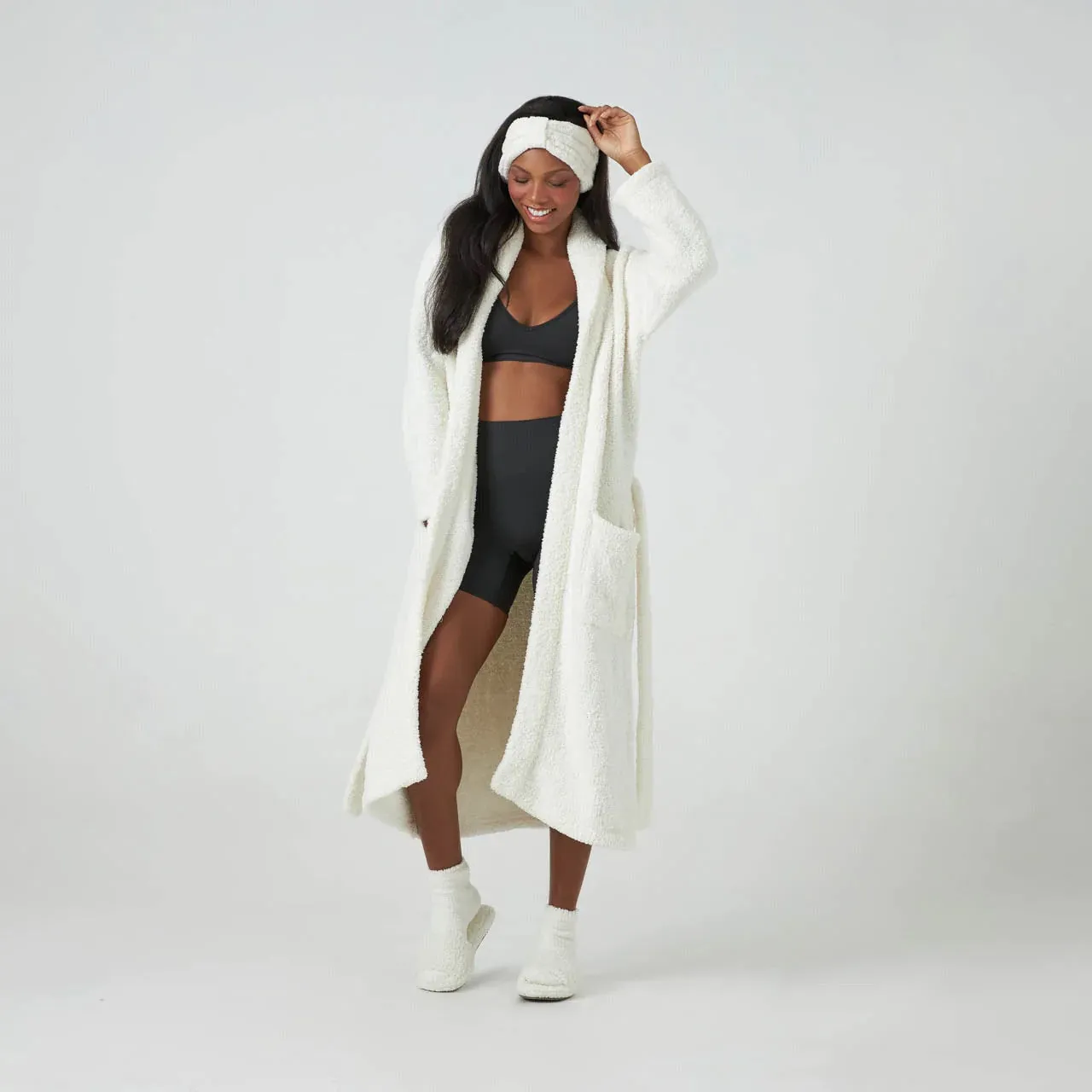 Kashwere Ultra Soft Signature Shawl Collar Robe Available In White, Crème, Navy, Soapstone, Iris, Pink, Walnut, Ice Blue, Slate & Black ~ LAST CHANCE SALE ~ LIMITED QUANTITIES