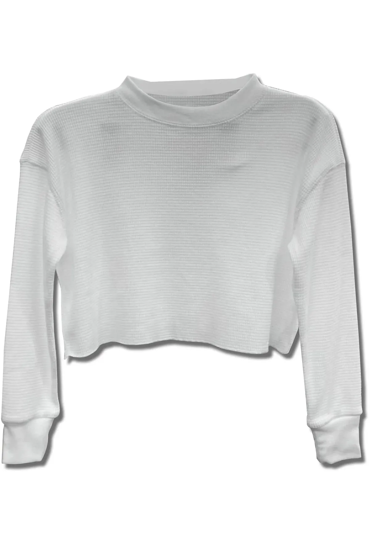 Katie J Cooper Waffle Crop Top
