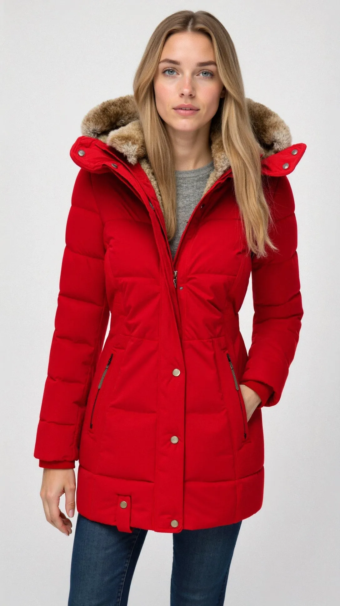Kerensa - Cozy Hooded Insulation Woman's Coat