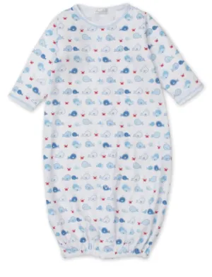 Kissy Kissy Blue Whale Print Converter Gown