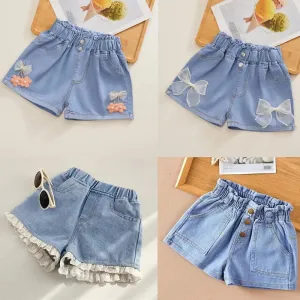 Korean Style Girls' Denim Shorts
