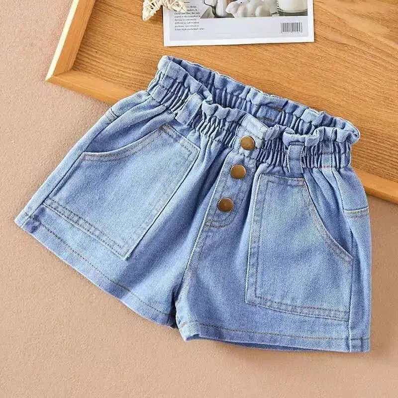 Korean Style Girls' Denim Shorts