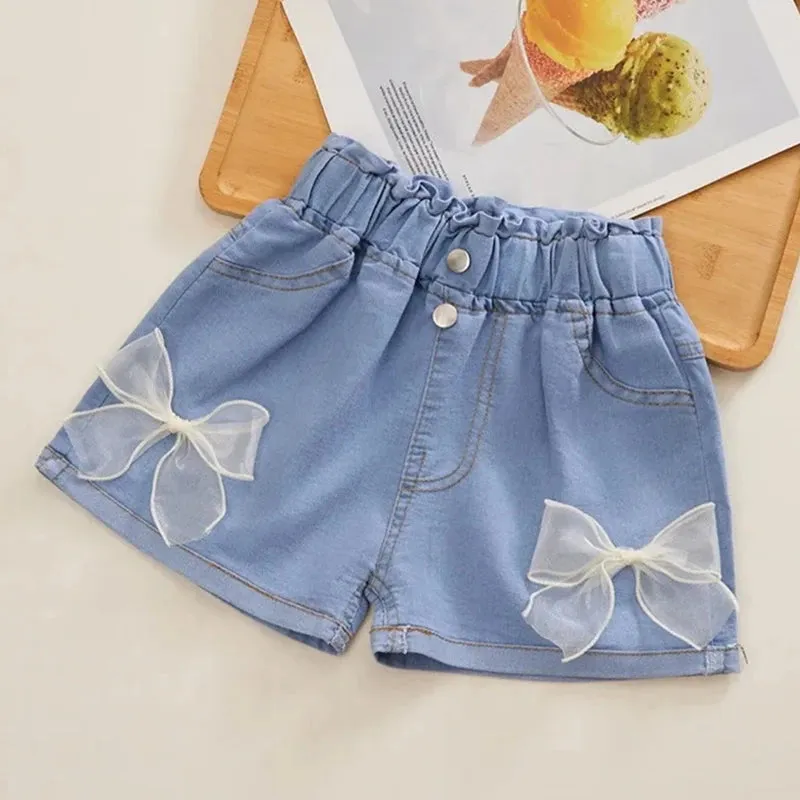Korean Style Girls' Denim Shorts