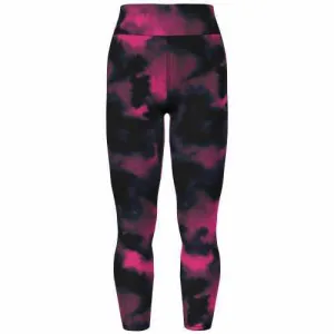 Leggings - Black Fuchsia Wash