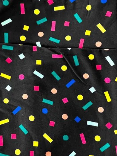 Leggings - Black Multi Sprinkles