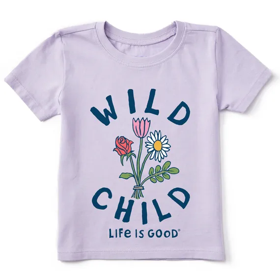 Life Is Good Girls Tee, Lilac Purple (Size XS)