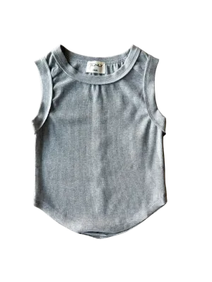 Light Grey Ribbed Tank