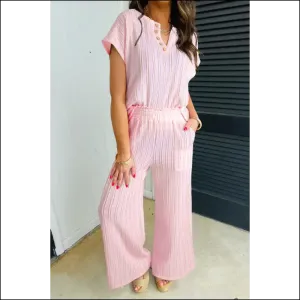 Light Pink Wide Leg Pants: Basically Pajamas  💅 - Needful Things