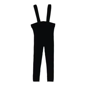 Lil Legs Suspender Leggings - Black