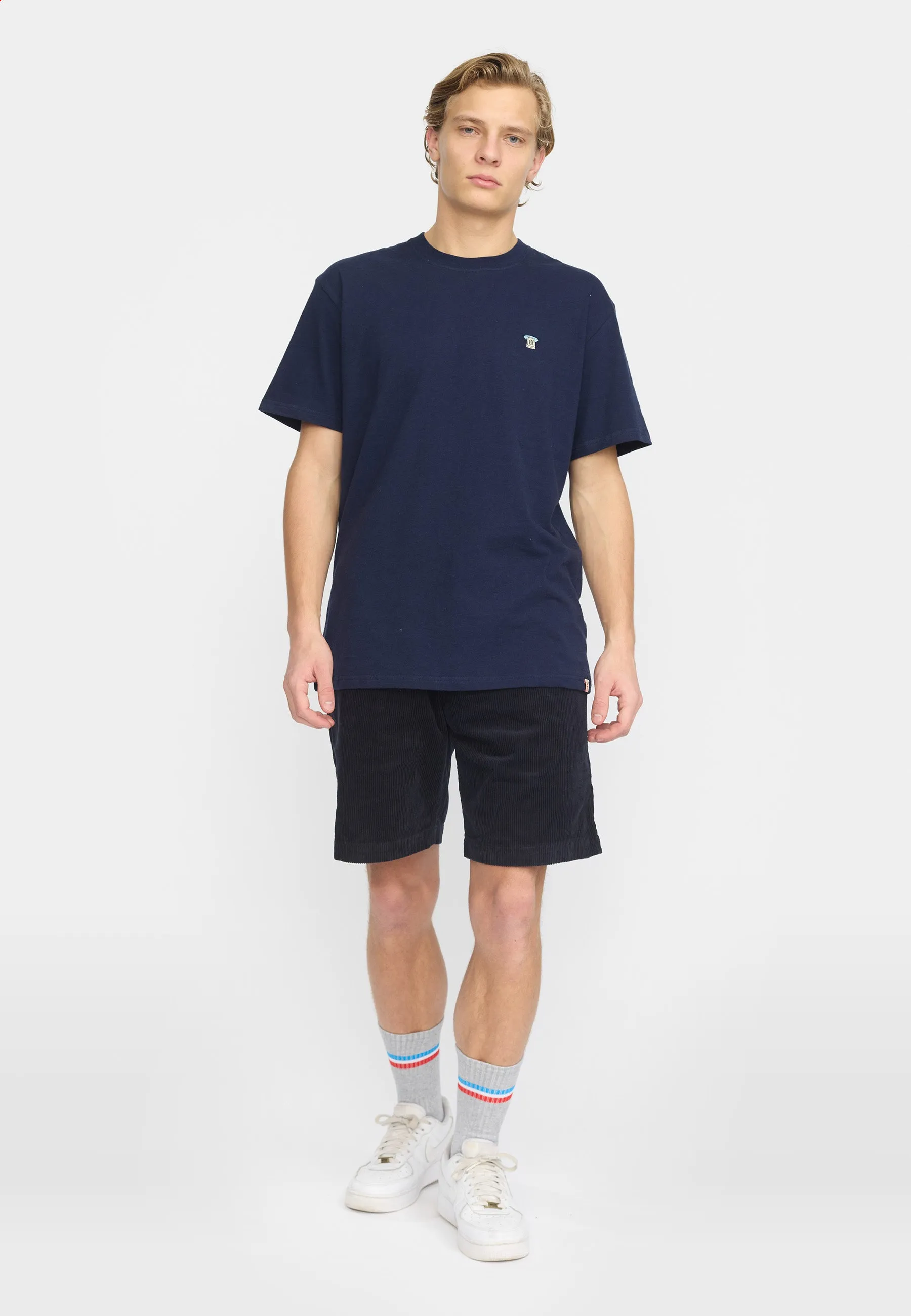 Long Casual Shorts / 4053 - Navy