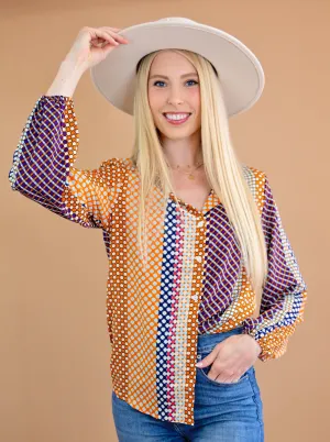 Long Sleeve Button Down Shift Shirt