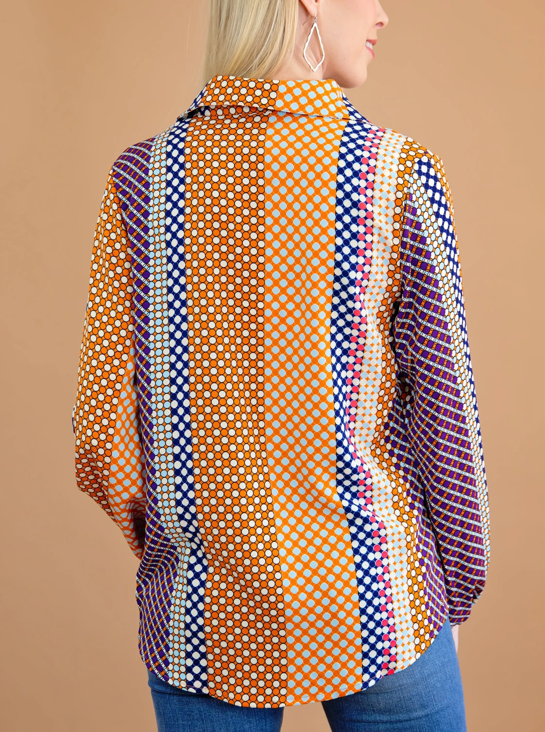 Long Sleeve Button Down Shift Shirt