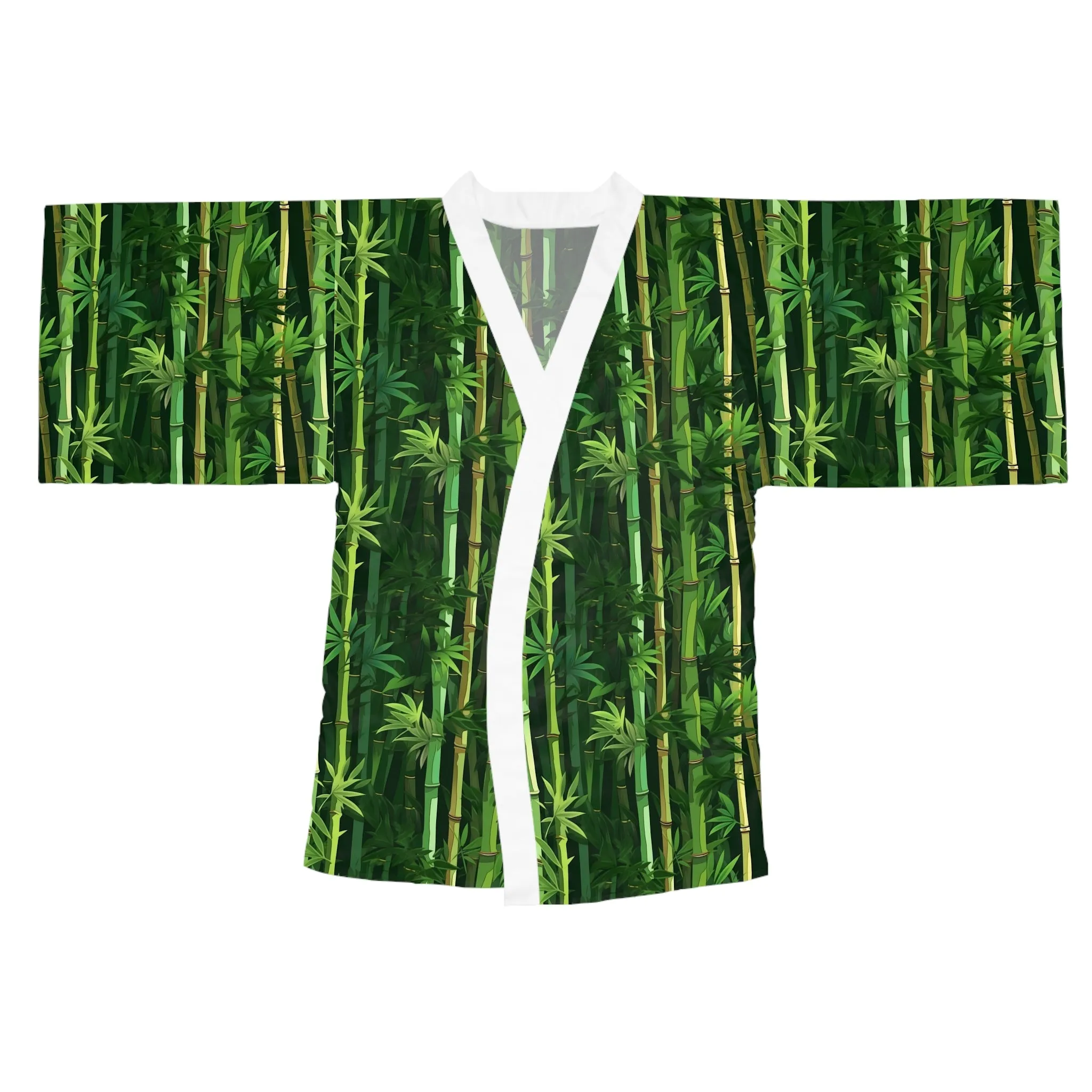 Long Sleeve Kimono Robe - Secret Forest