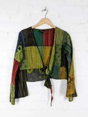 Long Sleeve Tie Top