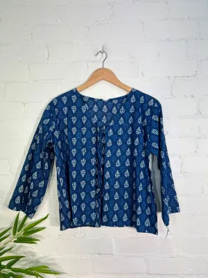Long Sleeve Tie Top