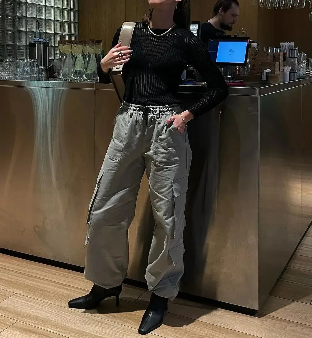Long Sleeve triped See Through top