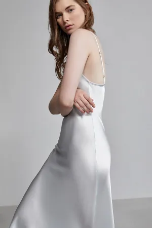 long v neck slip dress, iceberg (sample)