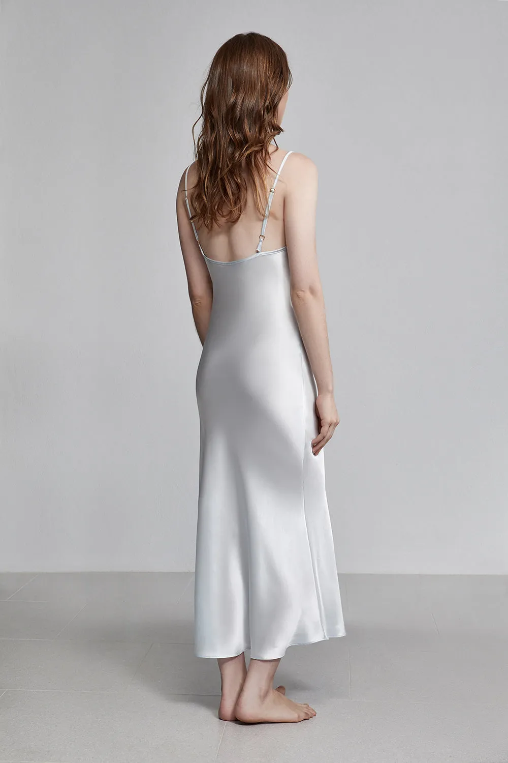 long v neck slip dress, iceberg
