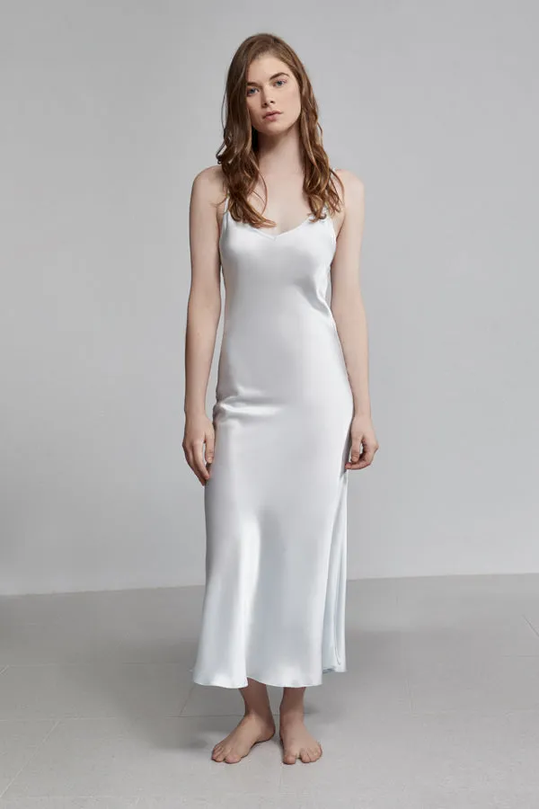 long v neck slip dress, iceberg