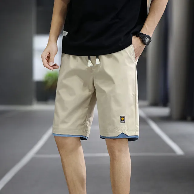Men Shorts Slim Sports Five-Point Pants