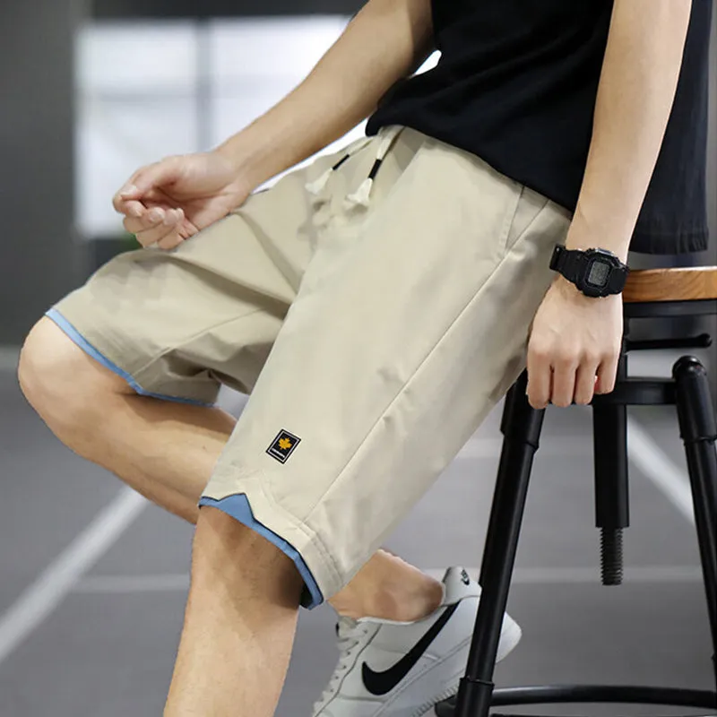 Men Shorts Slim Sports Five-Point Pants