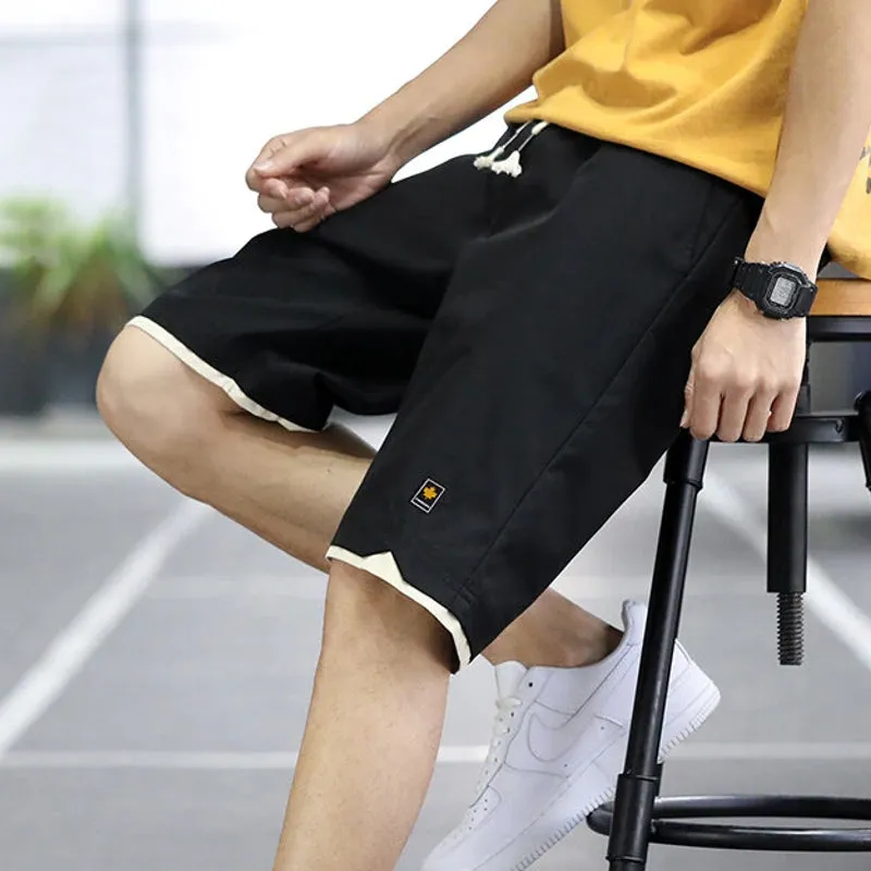 Men Shorts Slim Sports Five-Point Pants