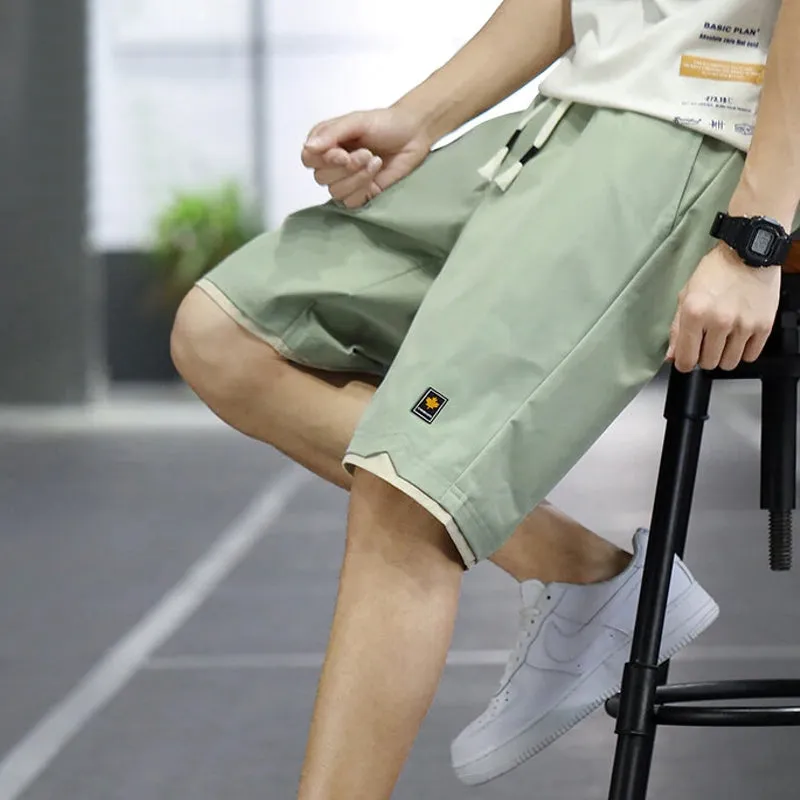 Men Shorts Slim Sports Five-Point Pants