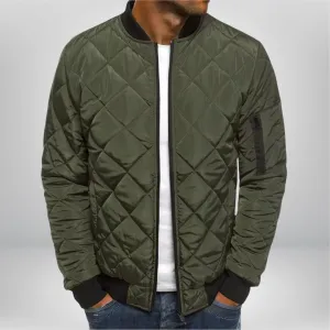 Men's Padded Bomber Jacket for Effortless Style in Cool Weather