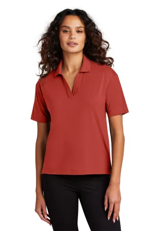 Mercer Mettle Women's Stretch Jersey Polo MM1015 Terracotta