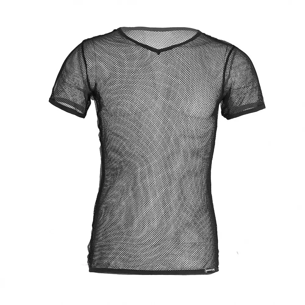 Mesh Short Sleeve Undershirt Top