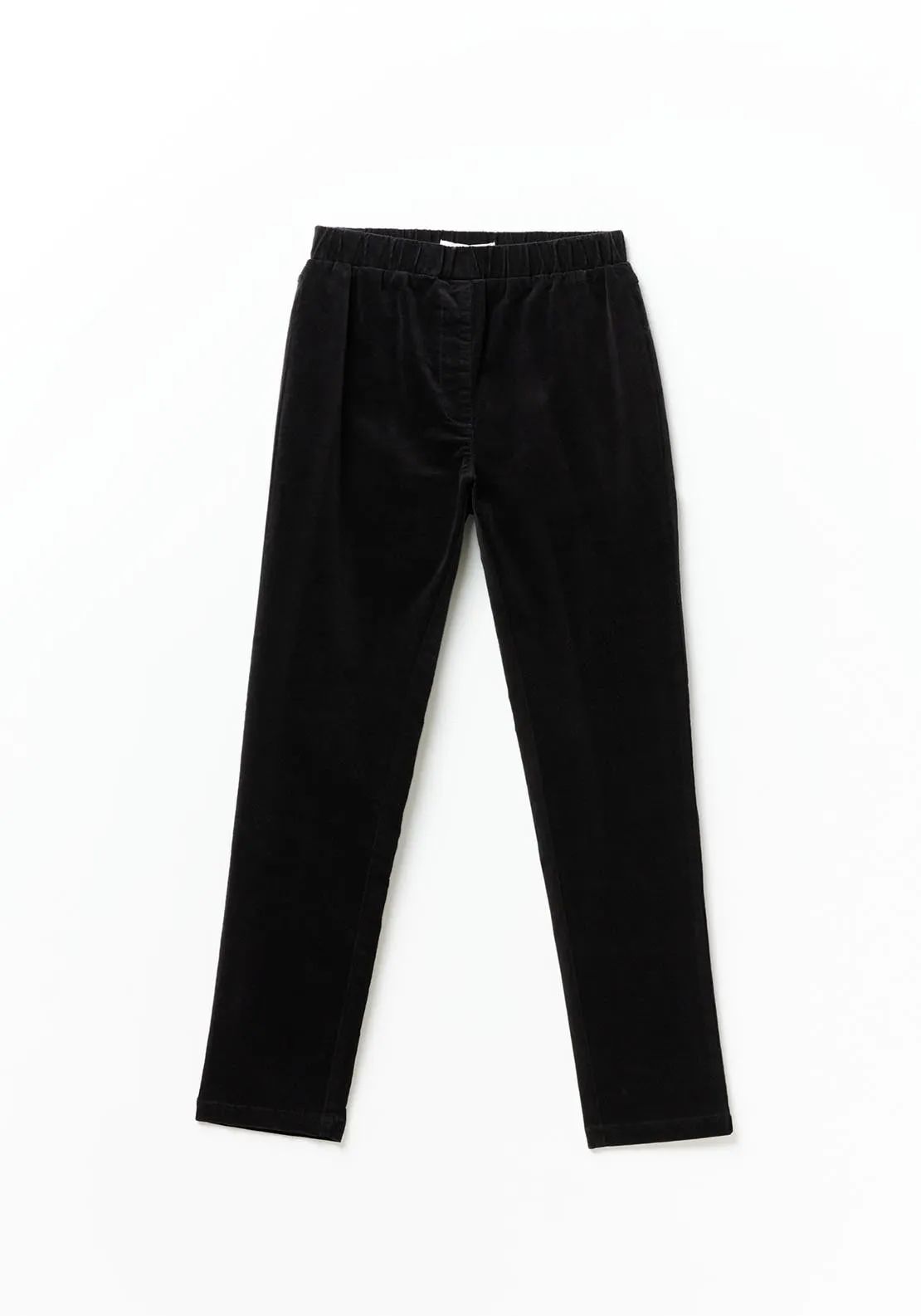 Micro-corduroy leggings - Black