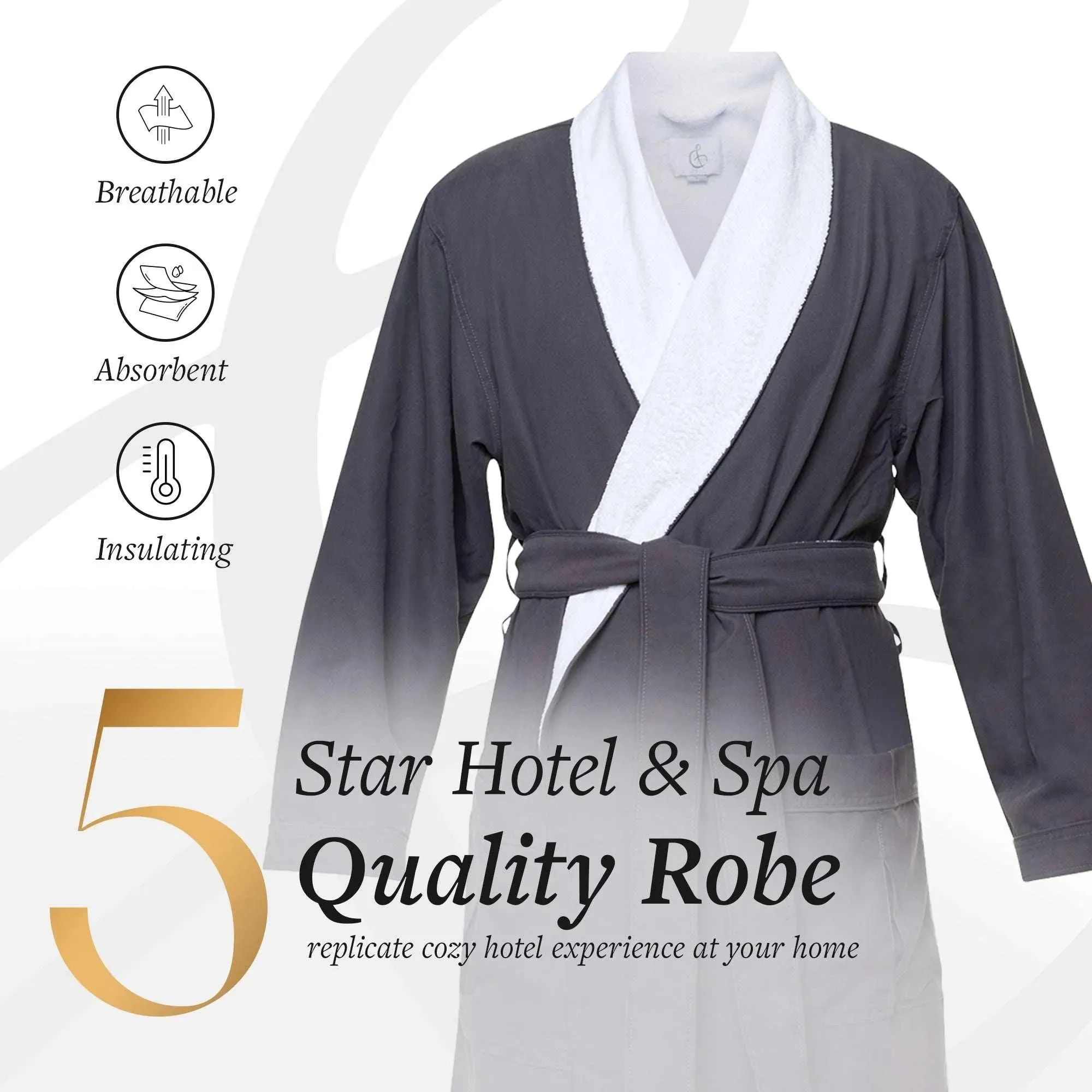 Microfiber Plush Robe with Minx Plush Lining | Style: MPR3000