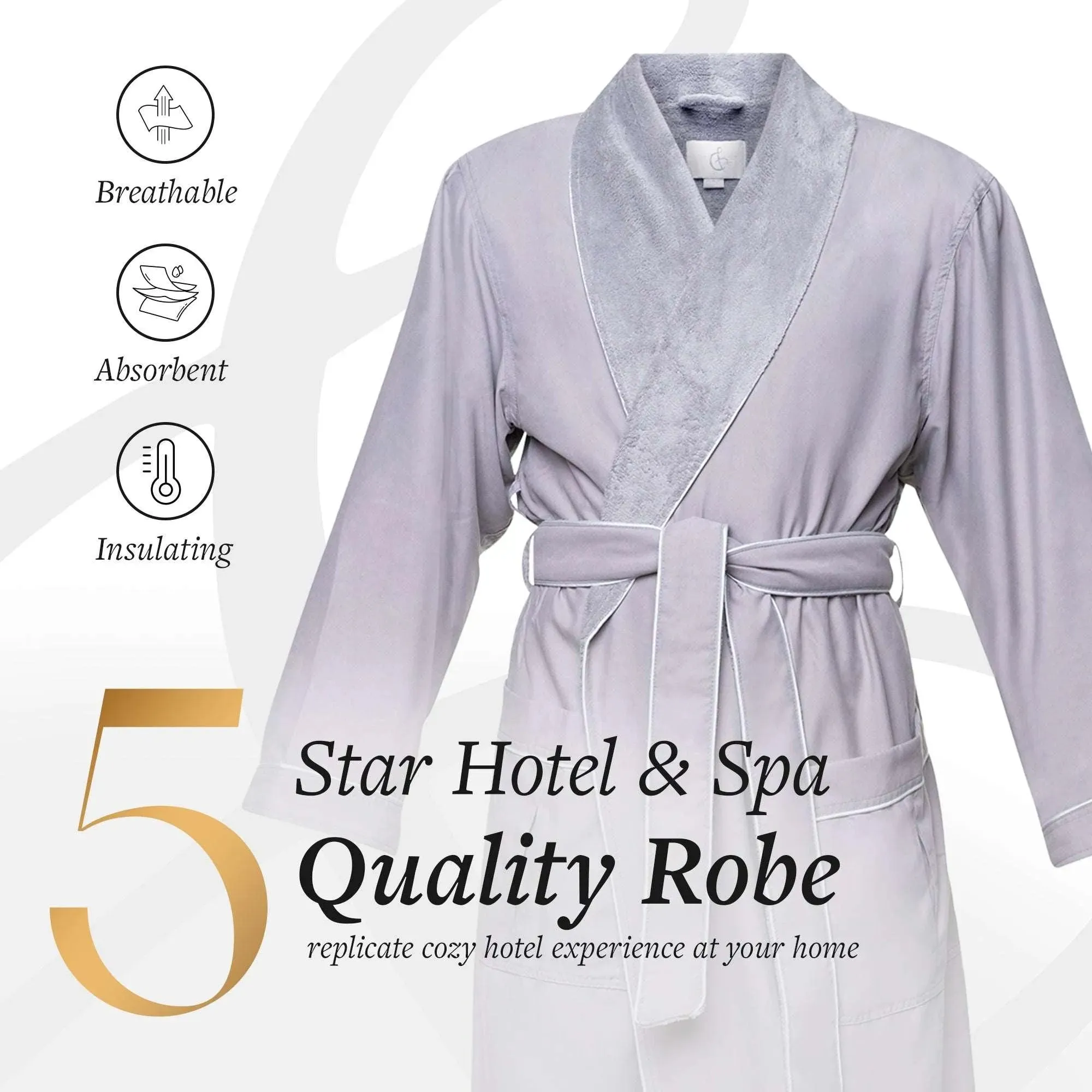 Microfiber Plush Robe with Minx Plush Lining | Style: MPR3000