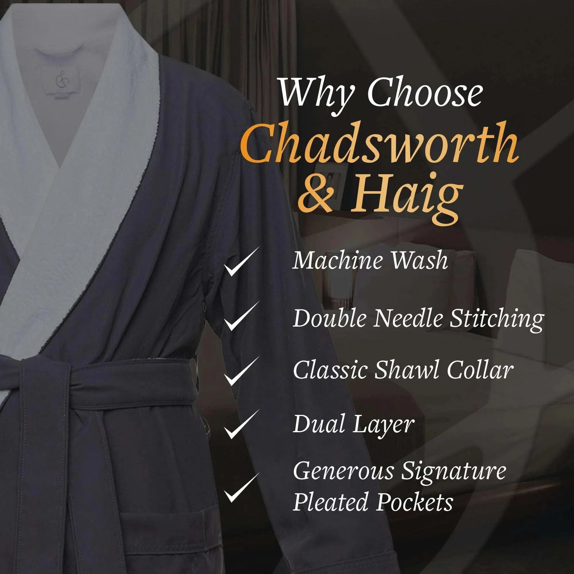 Microfiber Plush Robe with Minx Plush Lining | Style: MPR3000