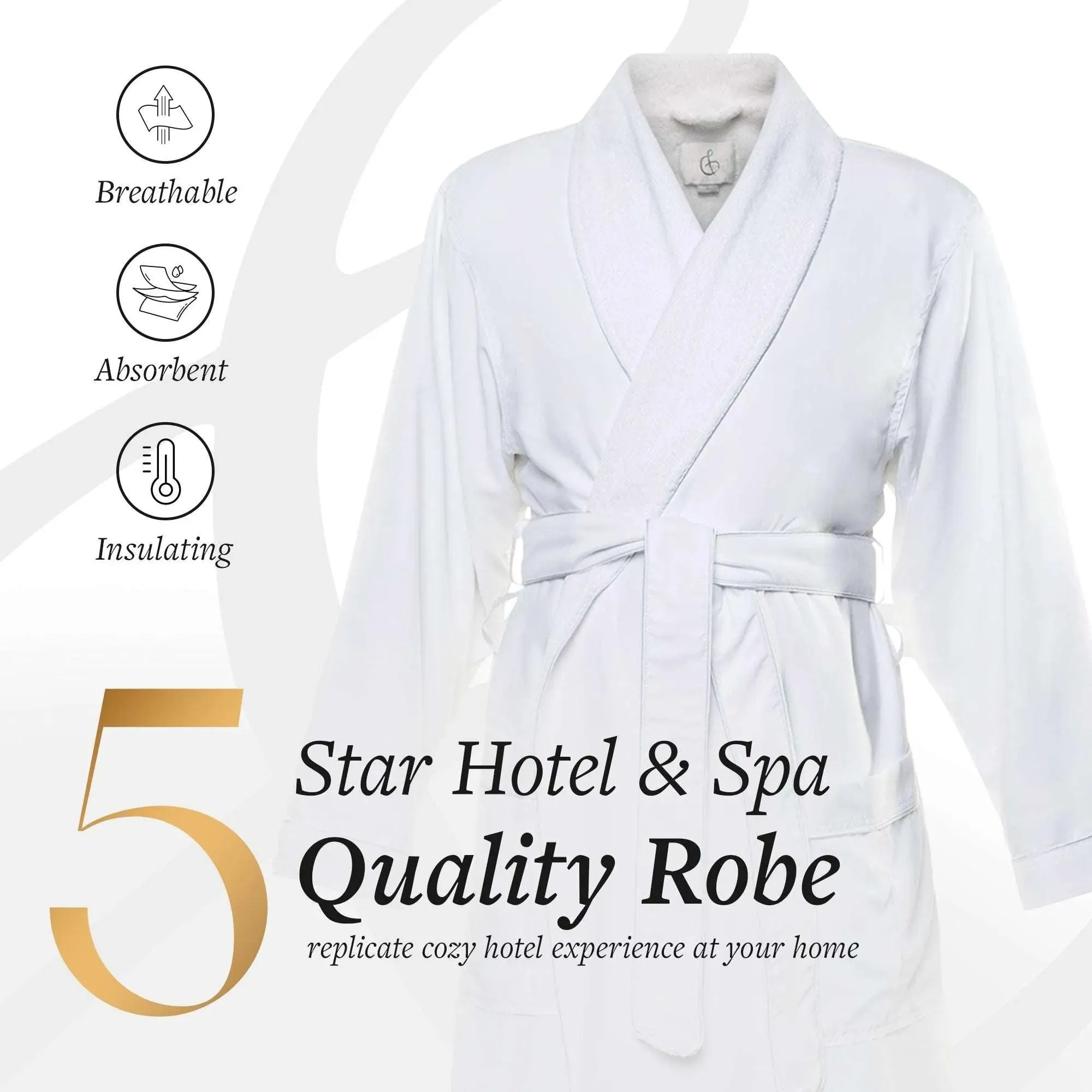 Microfiber Plush Robe with Minx Plush Lining | Style: MPR3000