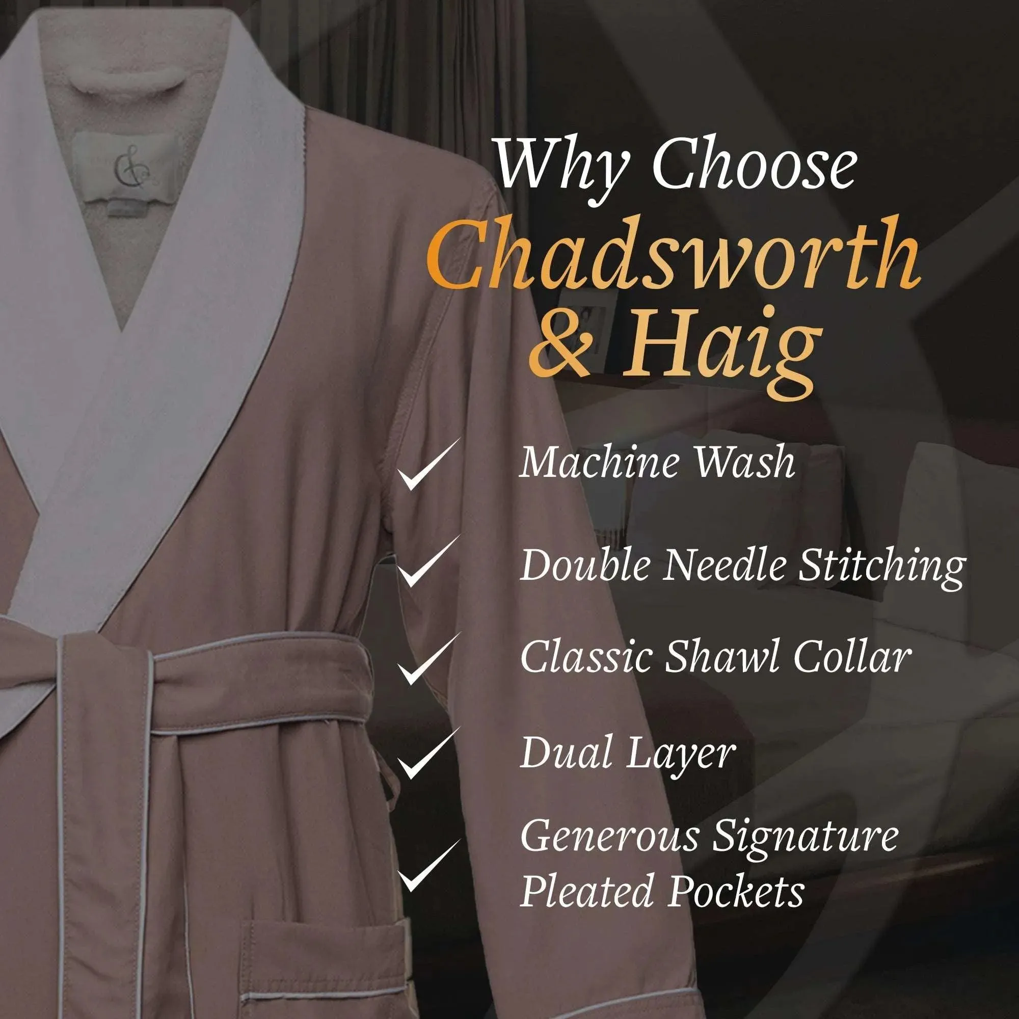 Microfiber Plush Robe with Minx Plush Lining | Style: MPR3000