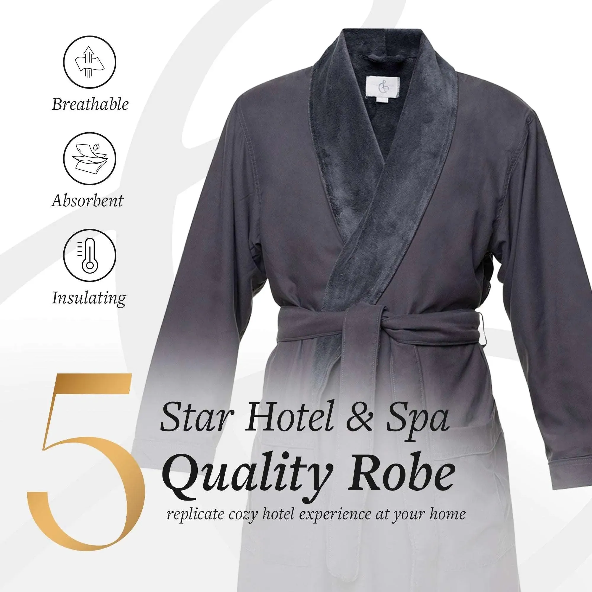 Microfiber Plush Robe with Minx Plush Lining | Style: MPR3000