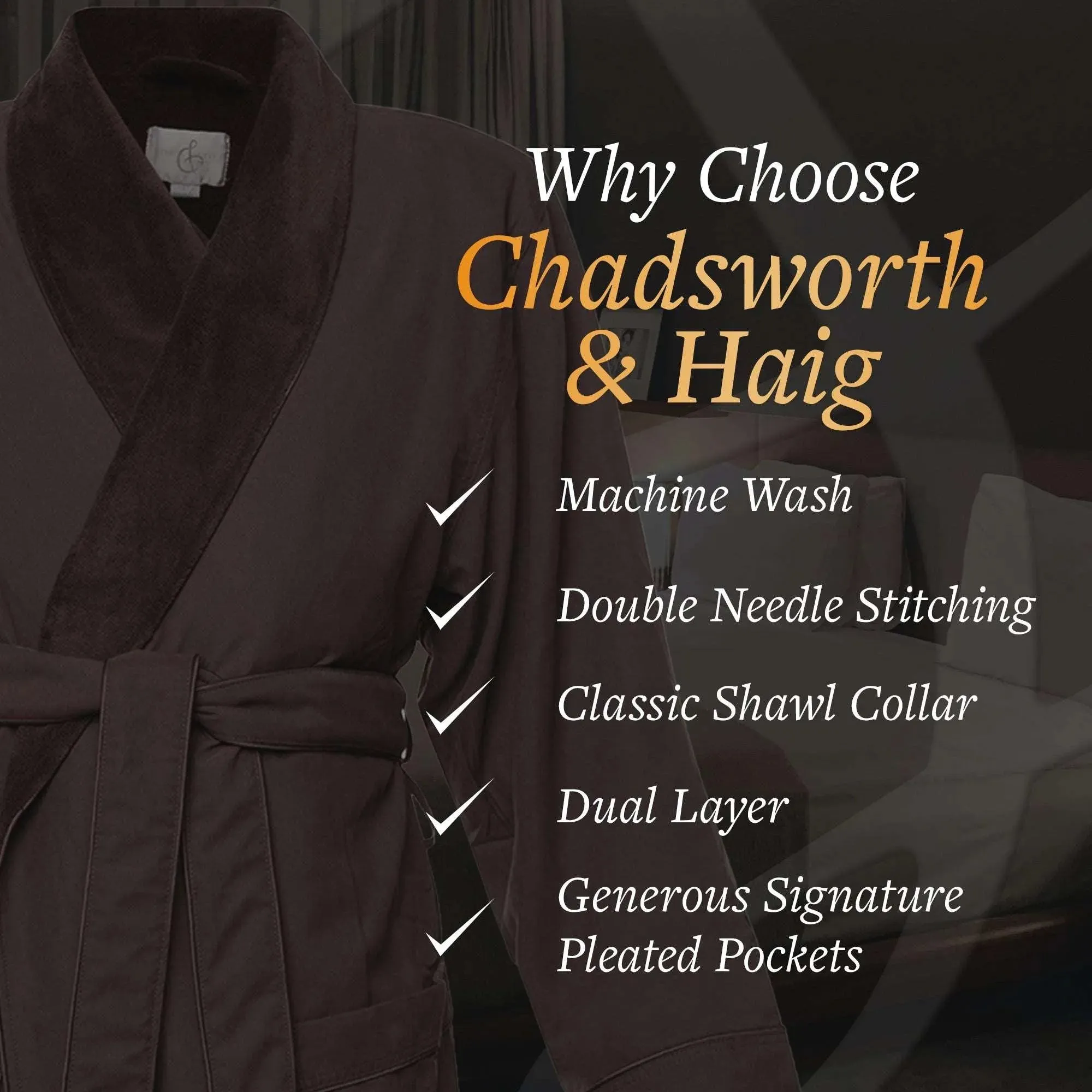 Microfiber Plush Robe with Minx Plush Lining | Style: MPR3000