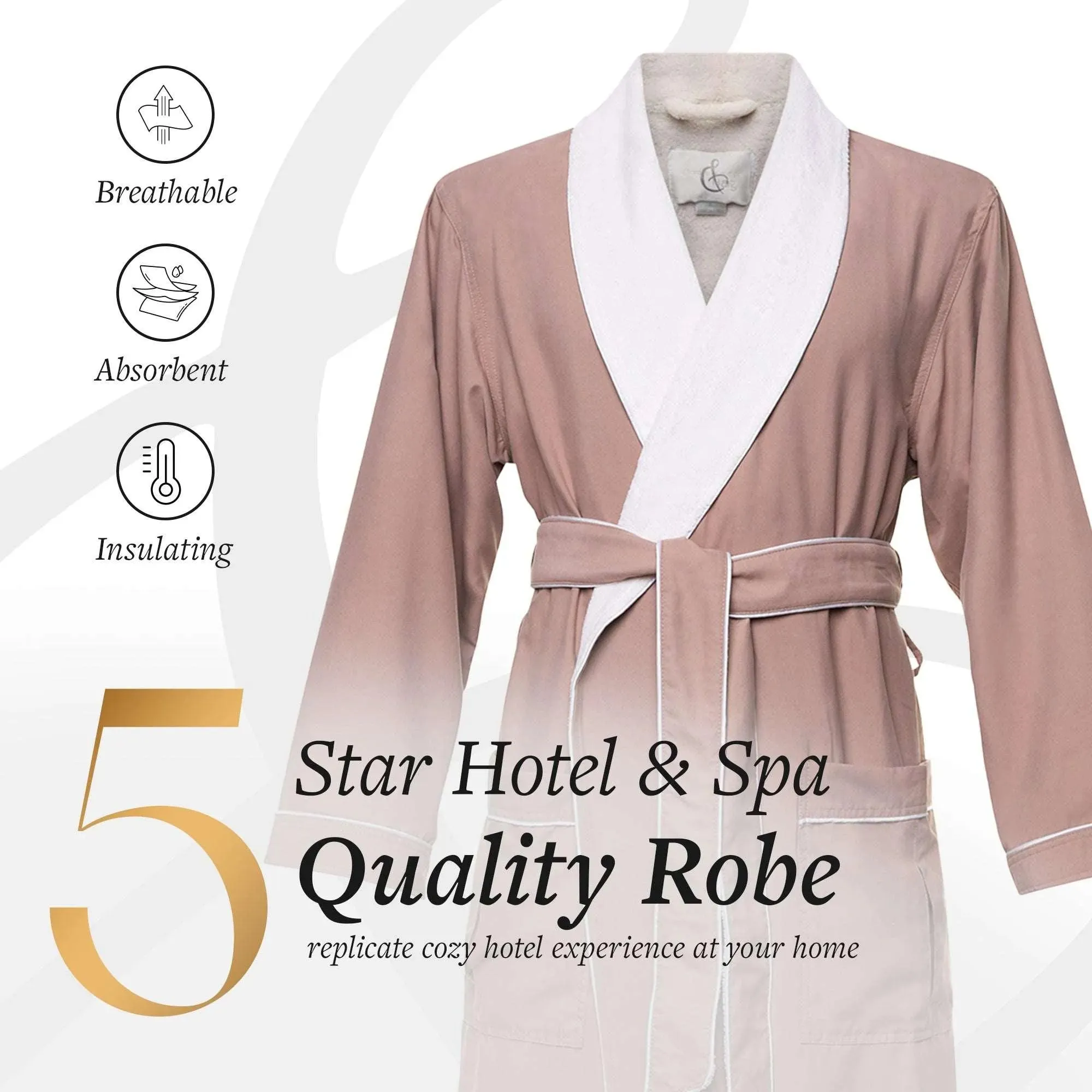 Microfiber Plush Robe with Minx Plush Lining | Style: MPR3000