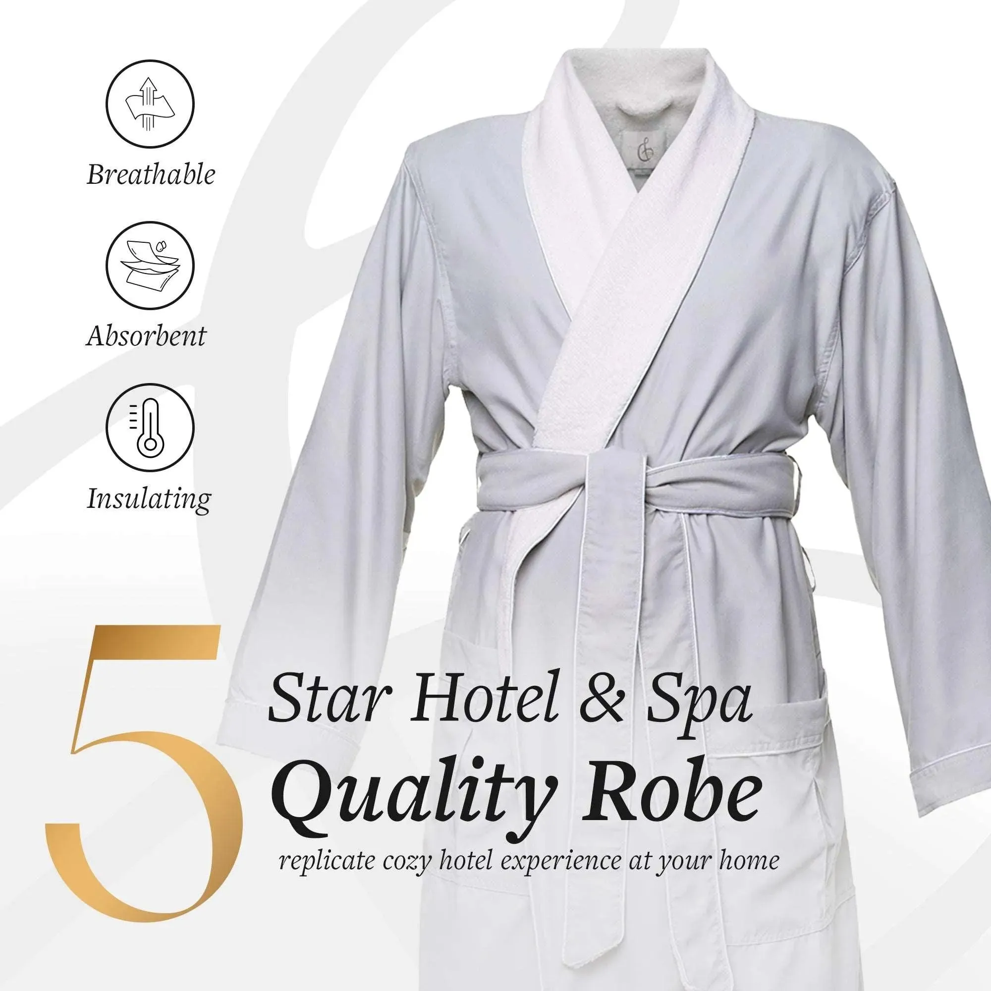 Microfiber Plush Robe with Minx Plush Lining | Style: MPR3000