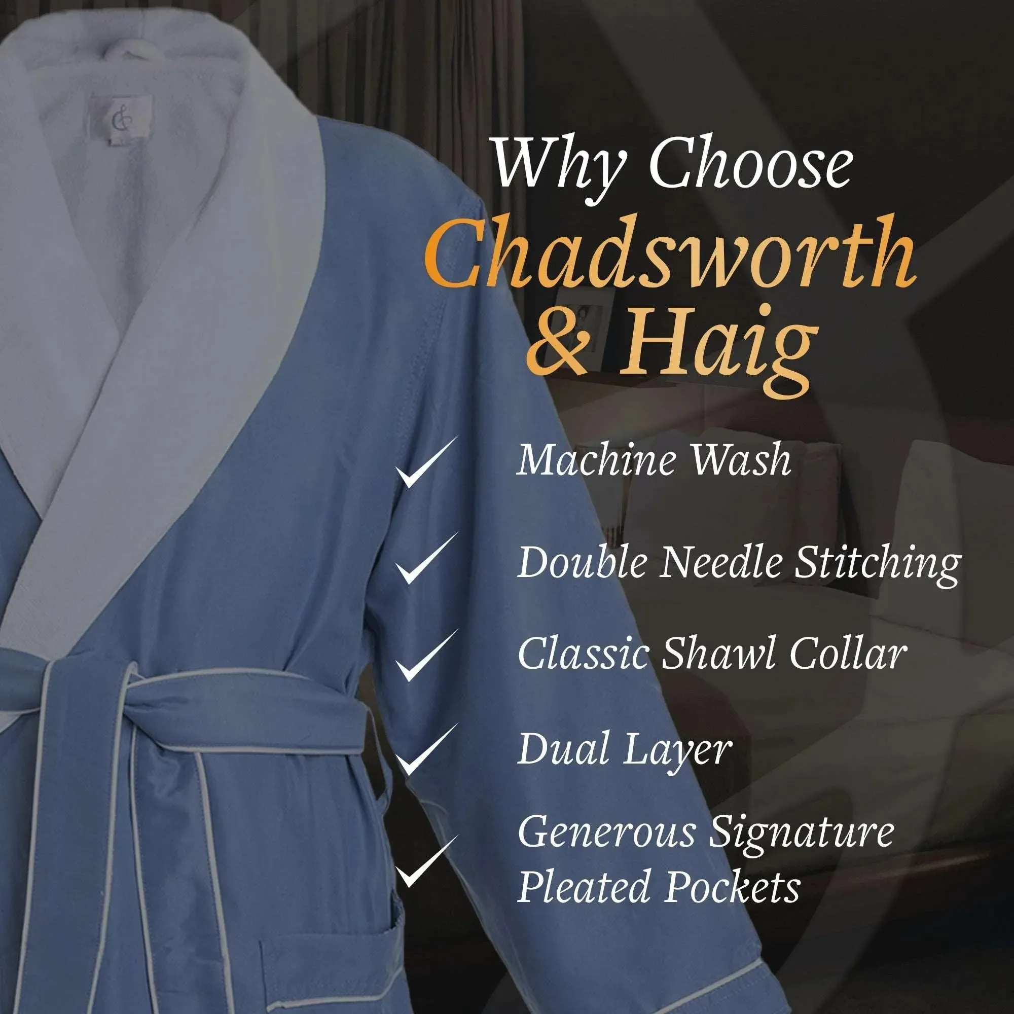Microfiber Plush Robe with Minx Plush Lining | Style: MPR3000