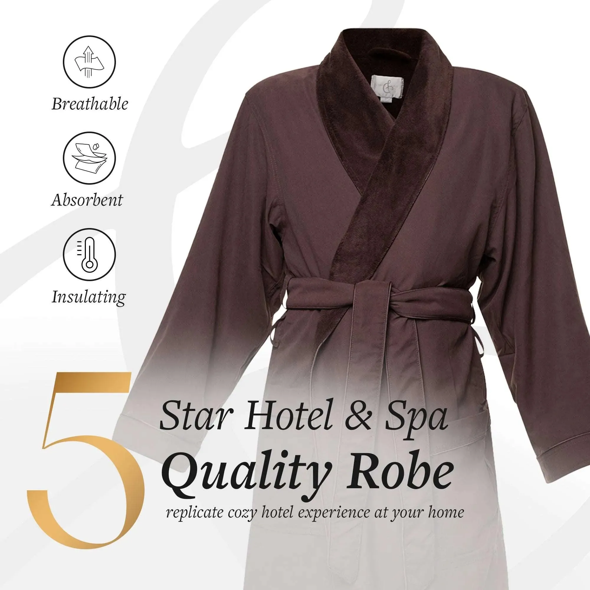 Microfiber Plush Robe with Minx Plush Lining | Style: MPR3000