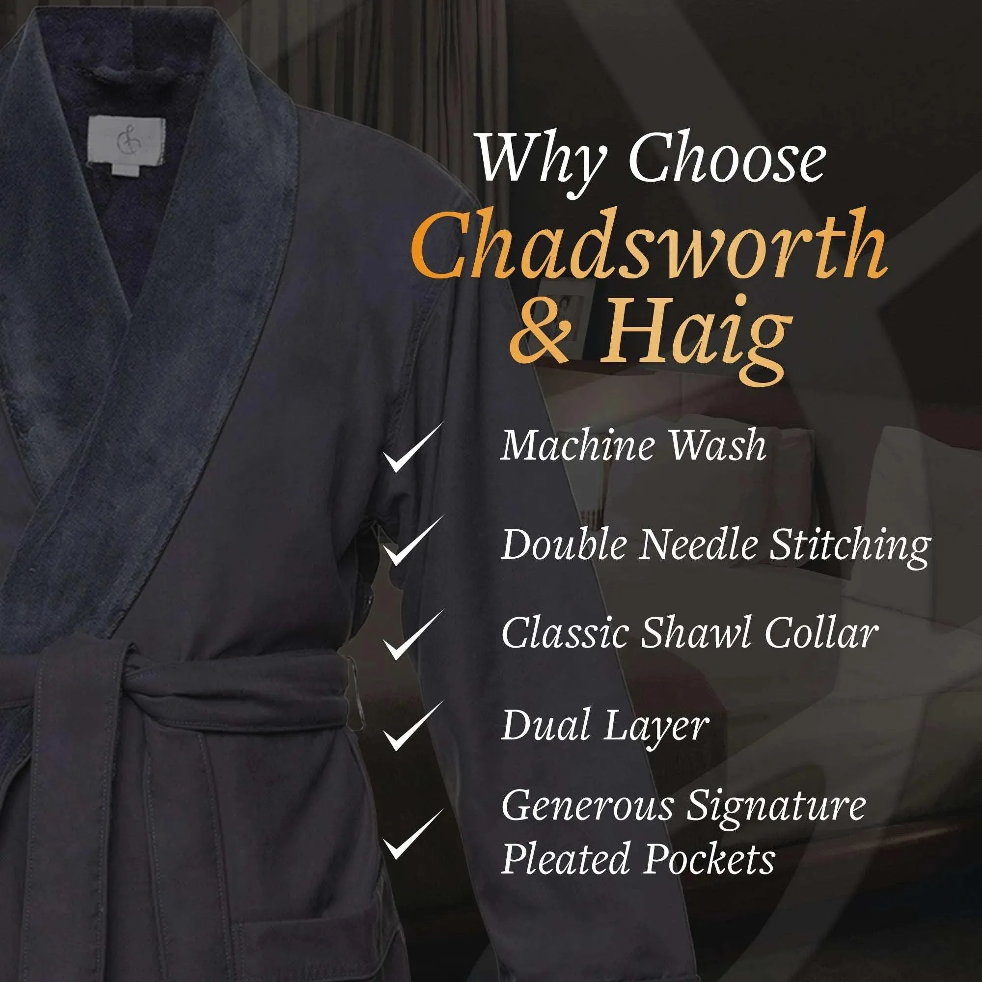 Microfiber Plush Robe with Minx Plush Lining | Style: MPR3000