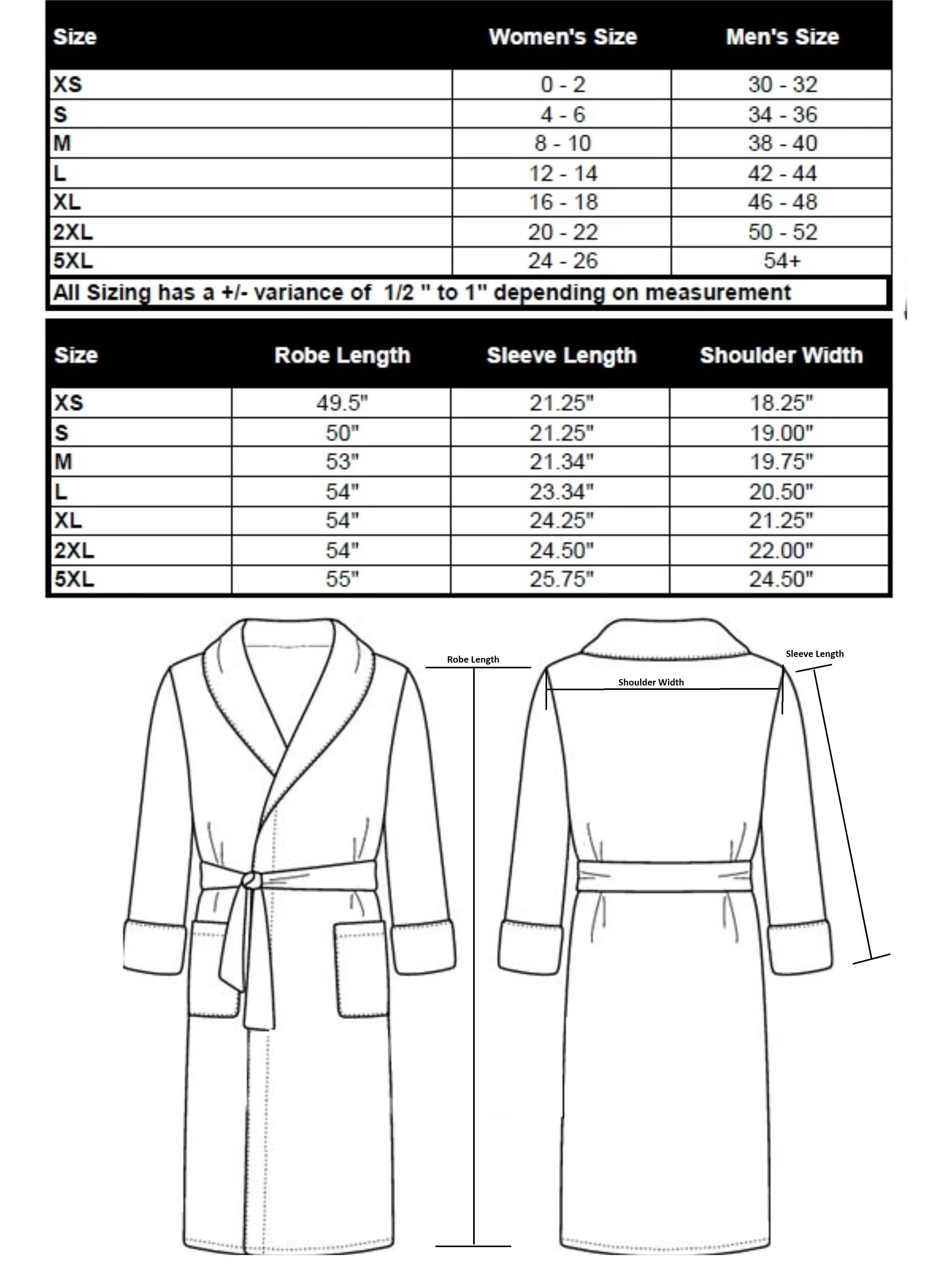 Microfiber Plush Robe with Minx Plush Lining | Style: MPR3000