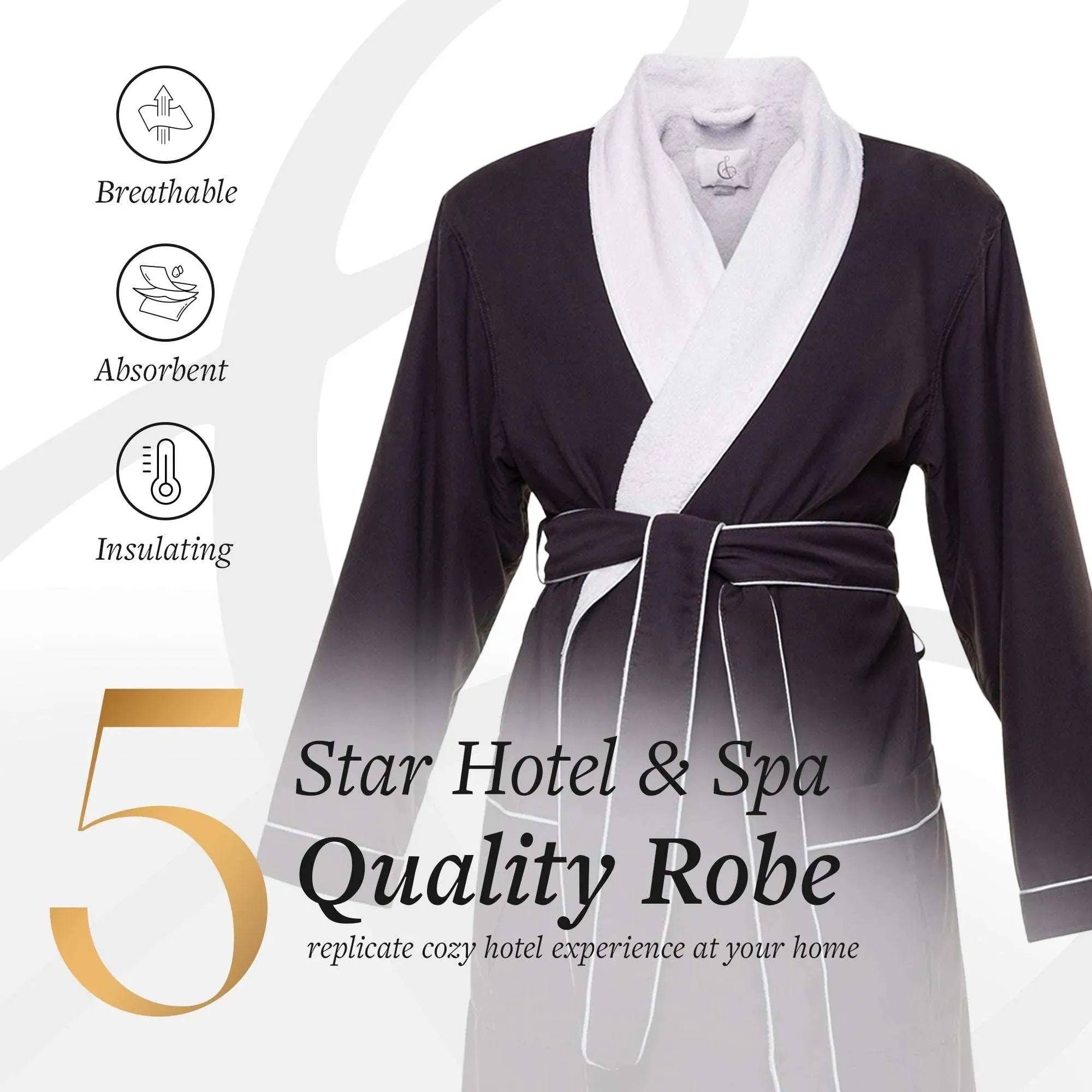 Microfiber Plush Robe with Minx Plush Lining | Style: MPR3000